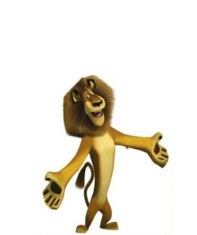 Create meme: Alex the lion from Madagascar, lion from Madagascar, Madagascar lion