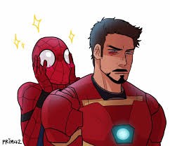 Create meme: man spider man, tony stark, iron man