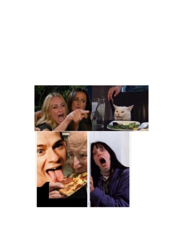 Create meme: memes , cat meme , a meme with a cat and girls at the table