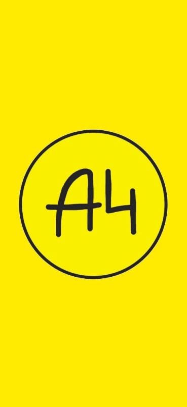 Создать мем: а4 логотип канала, а4 продакшн, желтый логотип