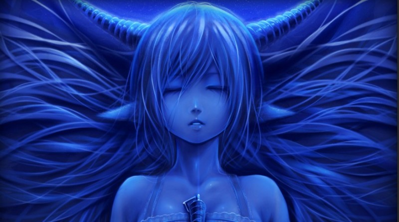 Create meme: anime angel, anime, The blue angel