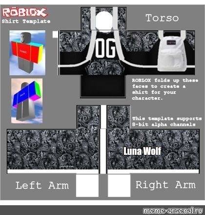 roblox shirt template - Create meme - Meme-arsenal.com