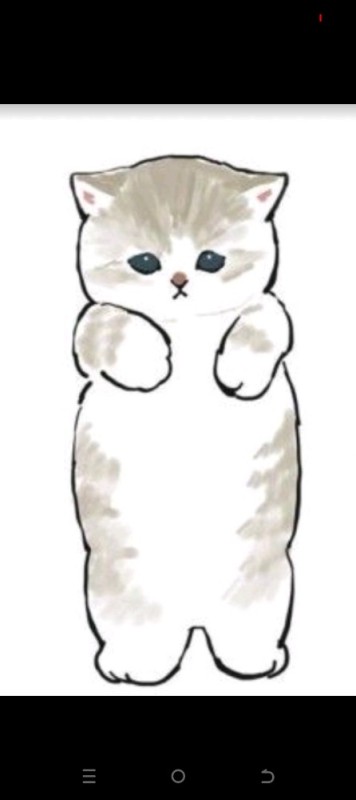 Создать мем: кисик рисунок милый, милые рисунки котиков, рисунок милого котика