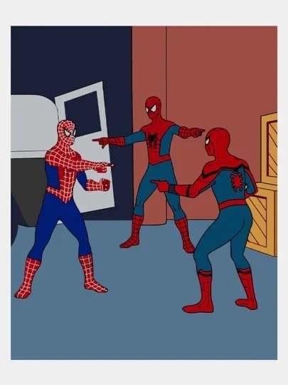 Создать мем: человек паук и человек паук мем, мем два человека паука, человек паук мем