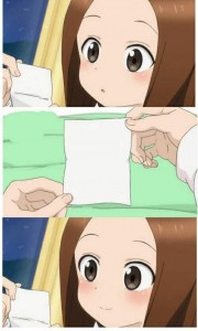 Создать мем: Аниме, karakai jouzu no takagi-san, аниме