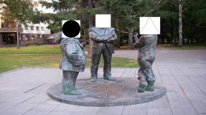 Create meme: the monument in the Park on Novoslobodskaya, unusual sights of Yekaterinburg, tradition daca conversation with copy-paste