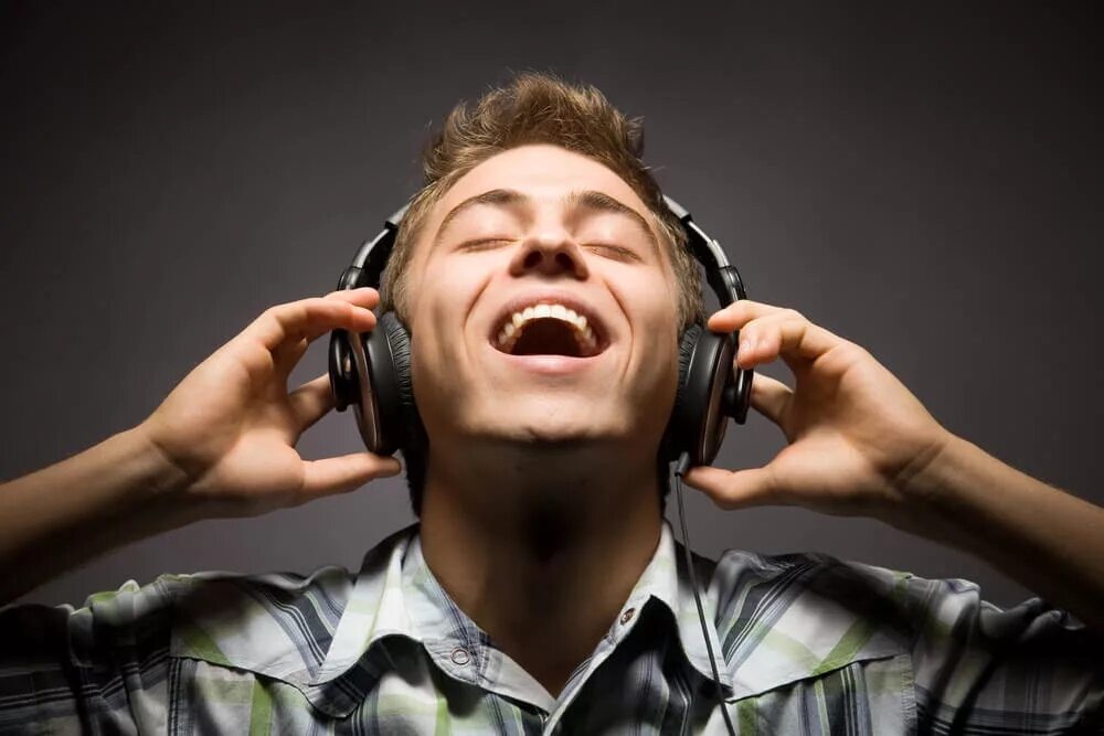 Create meme: listen to the music, loud music, the guy with the headphones