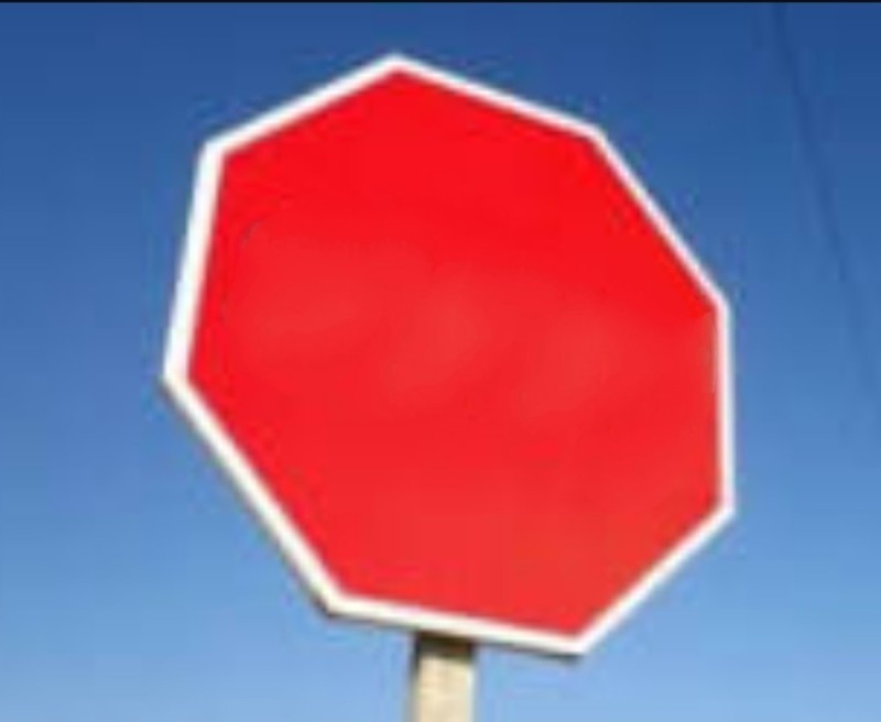 Create meme: the stop sign is rectangular, stop sign, the stop sign is empty