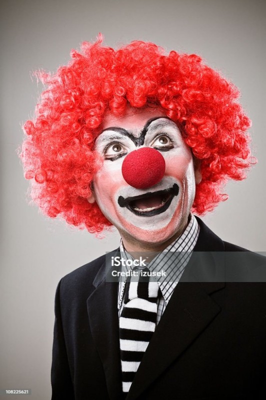 Create meme: happy clown, A business clown, clown face