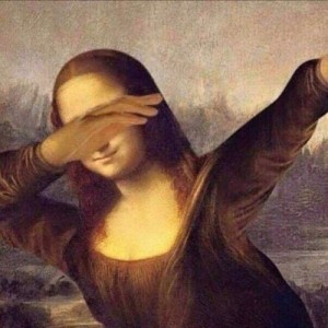 Создать мем: dab, monalisa, мона лиза