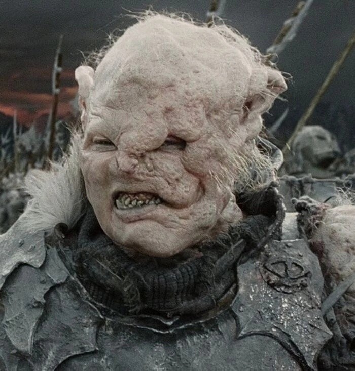 Create meme: the orcs from Lord of the rings, the Lord of the rings Orc gothmog, orcs lord of the rings