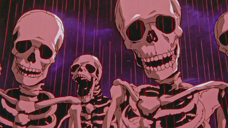 Создать мем: аниме скелет, berserk skeletons, рисунок