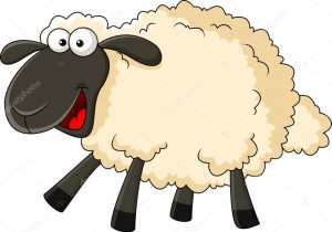 Создать мем: овца вектор, овца, смешной барашек мультяшный