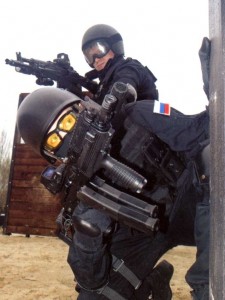 Create meme: a detachment of riot police, AK FSB alpha, French special forces gign