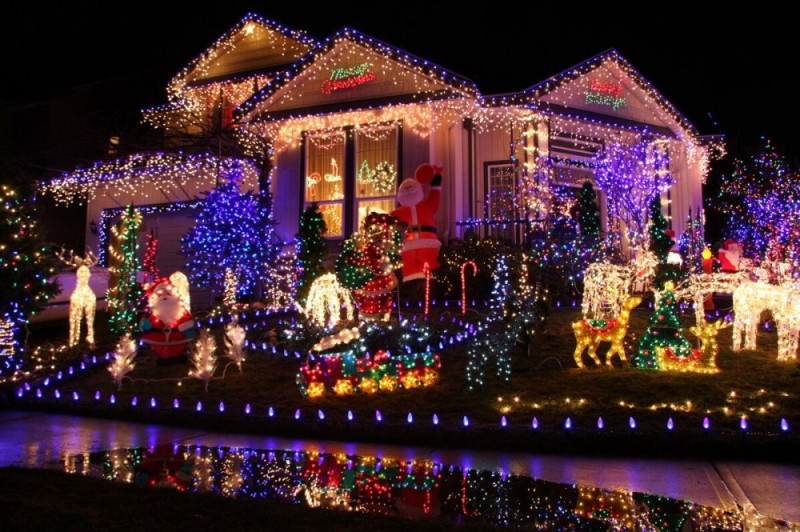 Create meme: decorating houses for the new year, new year home decoration , Christmas decoration at home