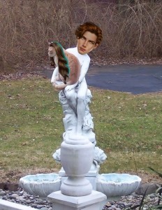 Создать мем: фонтан скульптура, фонтан маленький, фонтан для сада