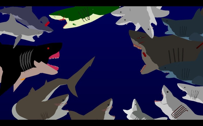 Создать мем: мегалодон против блупа, мегалодон, акула