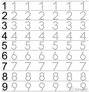 Create meme: tracing numbers