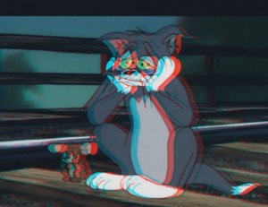 Create meme: sad Tom from Tom and Jerry, Tom and Jerry, Tom and Jerry on the tracks meme