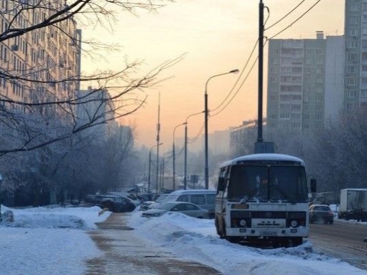 Create meme: bus , sad landscape, urban transport