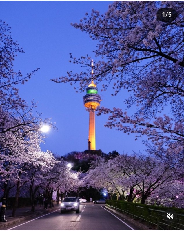 Create meme: South Korea Namsan tower, Namsan Seoul, Korea Namsan tower