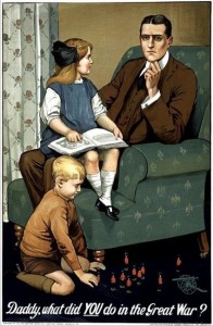 Создать мем: папа а что ты делал во время великой войны плакат, the coward 1915 poster, постер 1915 "креатив" 40х23 см