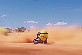 Create meme: minion on a bicycle, riding a Bicycle, riding a motorcycle