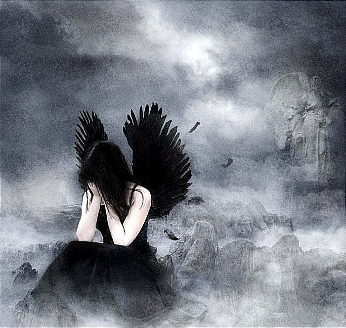 Create meme: The girl is a fallen angel, "Black Angel" by Cornell Woolrich, fallen angel 