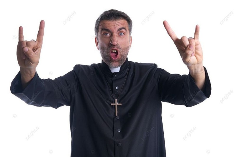 Create meme: The crazy priest, the priest , Priest Stock