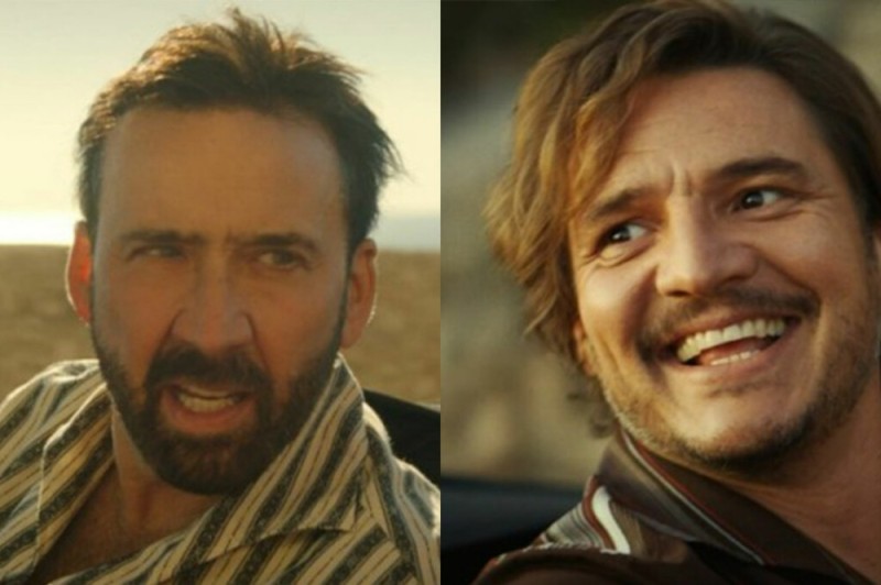 Create meme: the unbearable weight of a huge talent film 2022, Pedro pascal Pedro let 's go, nicolas cage 2022