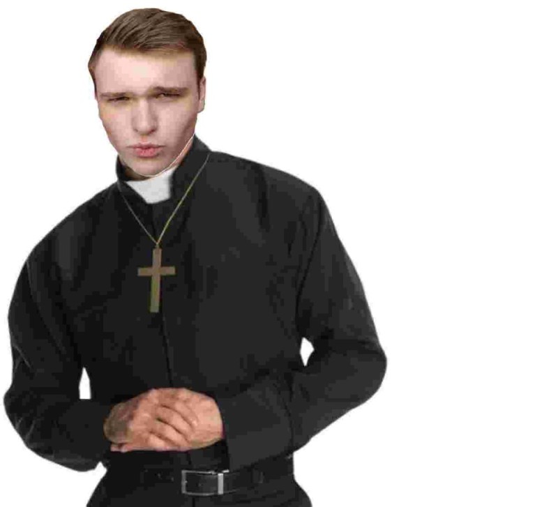 Create meme: a Catholic priest, a priest, priest clothes
