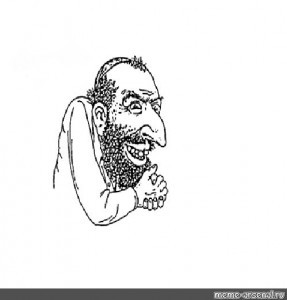 Create meme: the Jew drawing, the cunning Jew drawing, a Jew caricature