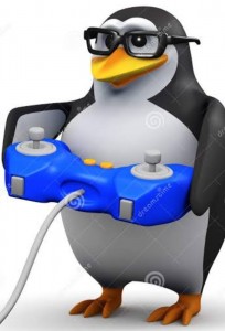 Создать мем: penguin, пингвин с компьютером, пингвин с очками