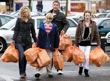 Create meme: the man with the bag, a bag of clothes, a woman with a bag