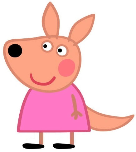 Create meme: peppa pig heroes, the heroes of the cartoon peppa pig, peppa pig Kylie kangaroo