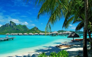 Create meme: Seychelles, the island of Bora Bora, Hawaiian Islands pictures beaches