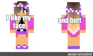 Create Meme Skins For Minecraft For Girls Purple Pictures Of