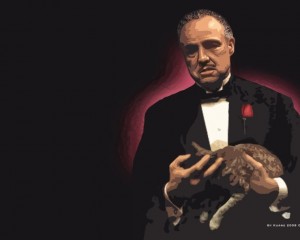 Create meme: the godfather Vito Corleone, the godfather Marlon Brando, don Corleone