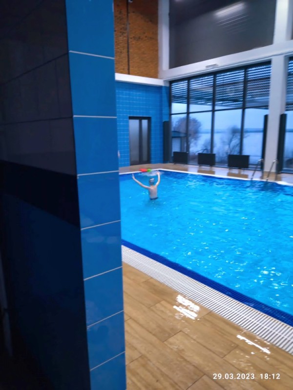 Create meme: pool , pyatigorsk sanatorium quiet don, fitness club with swimming pool