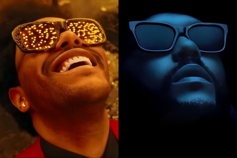 Create meme: the Weeknd in glasses, Meme with the Weeknd in glasses, the weeknd - blinding lights (extended)
