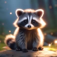 Create meme: enotik , cute raccoon, cute little Coon