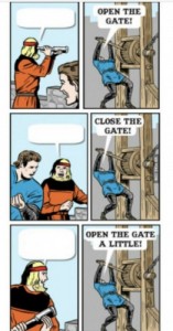 Создать мем: Открыть ворота
