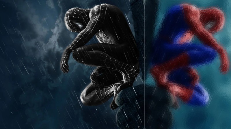 Create meme: spider-man venom, Spider-man miles Morales, the new spider-man