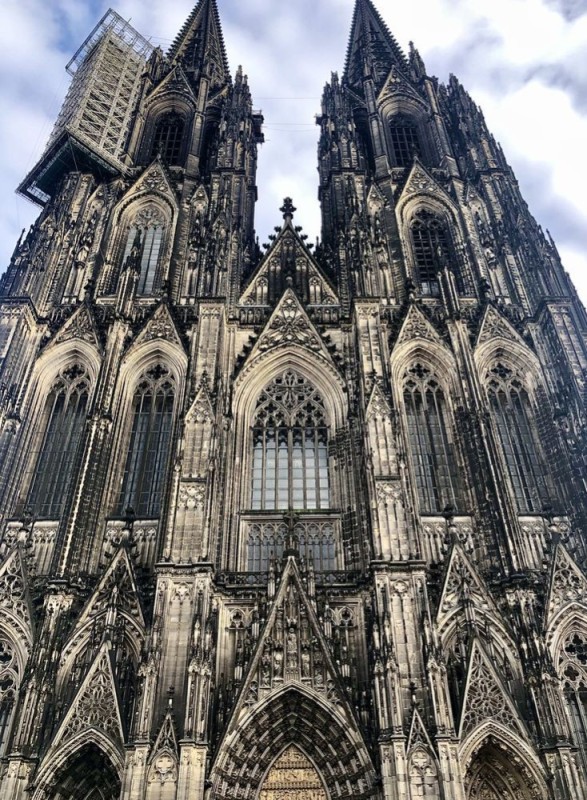 Создать мем: готический собор в кельне, кёльнский собор германия, кельнский кафедральный собор