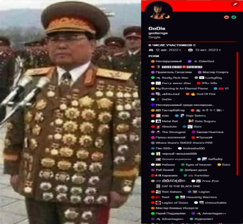 Создать мем: награды северной кореи, админ дискорда, северокорейские генералы в медалях