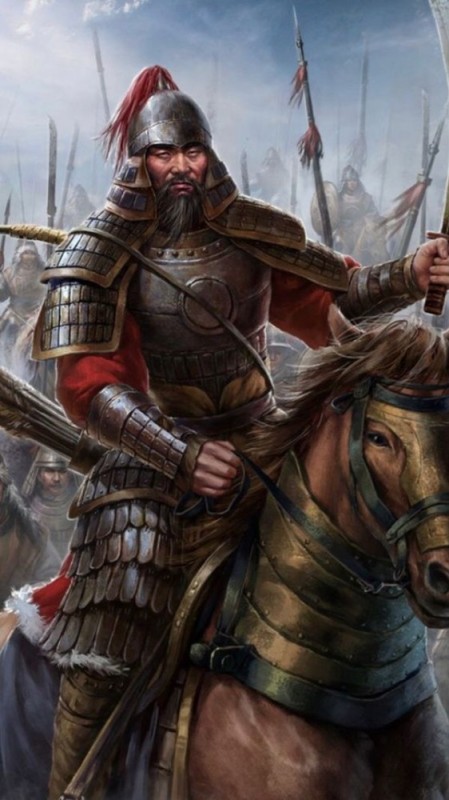 Create meme: genghis khan 's warriors, the Mongol warrior, Tatar Mongol warrior