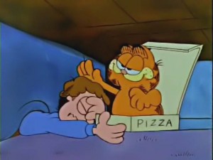 Создать мем: garfield, гарфилд мульт моменты, гарфилд