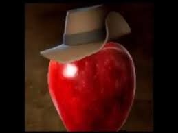 Создать мем: яблоко на черном фоне, красное яблоко, sniper apple tf2