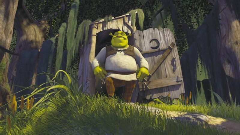 Create meme: Shrek in the swamp, Shrek , Shrek sambadi