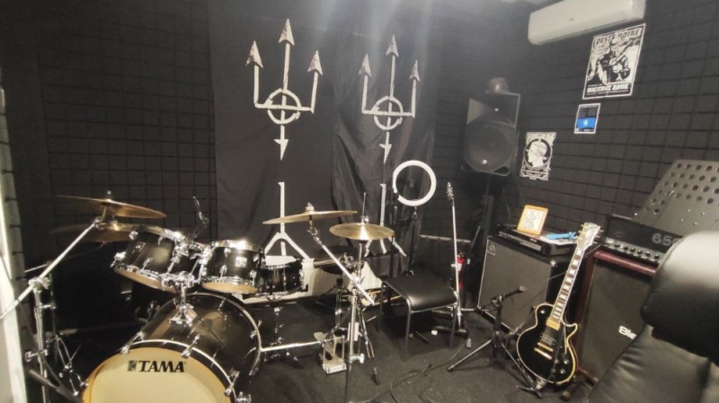 Create meme: drummer's rehearsal room, St. Petersburg recording studio, recording Studio